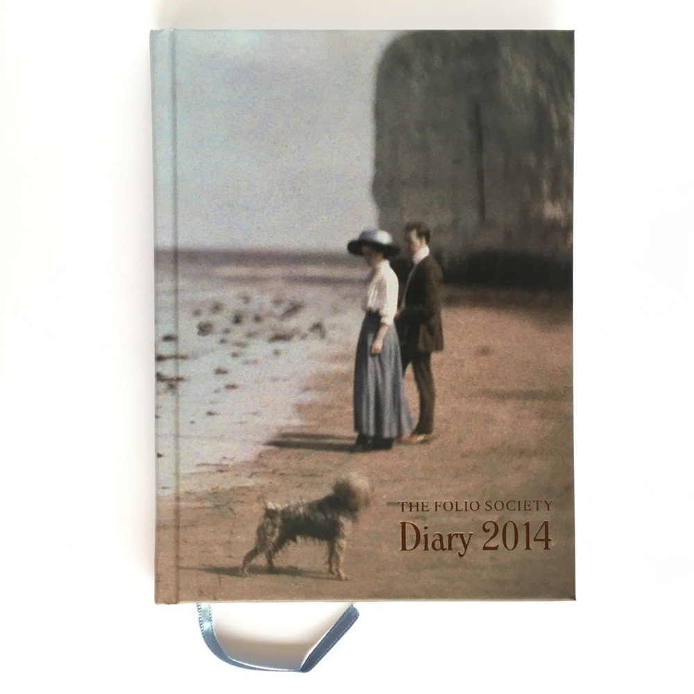 The Folio Society Diary 2014 with Vintage Beach Scene Hardcover Daily Planner